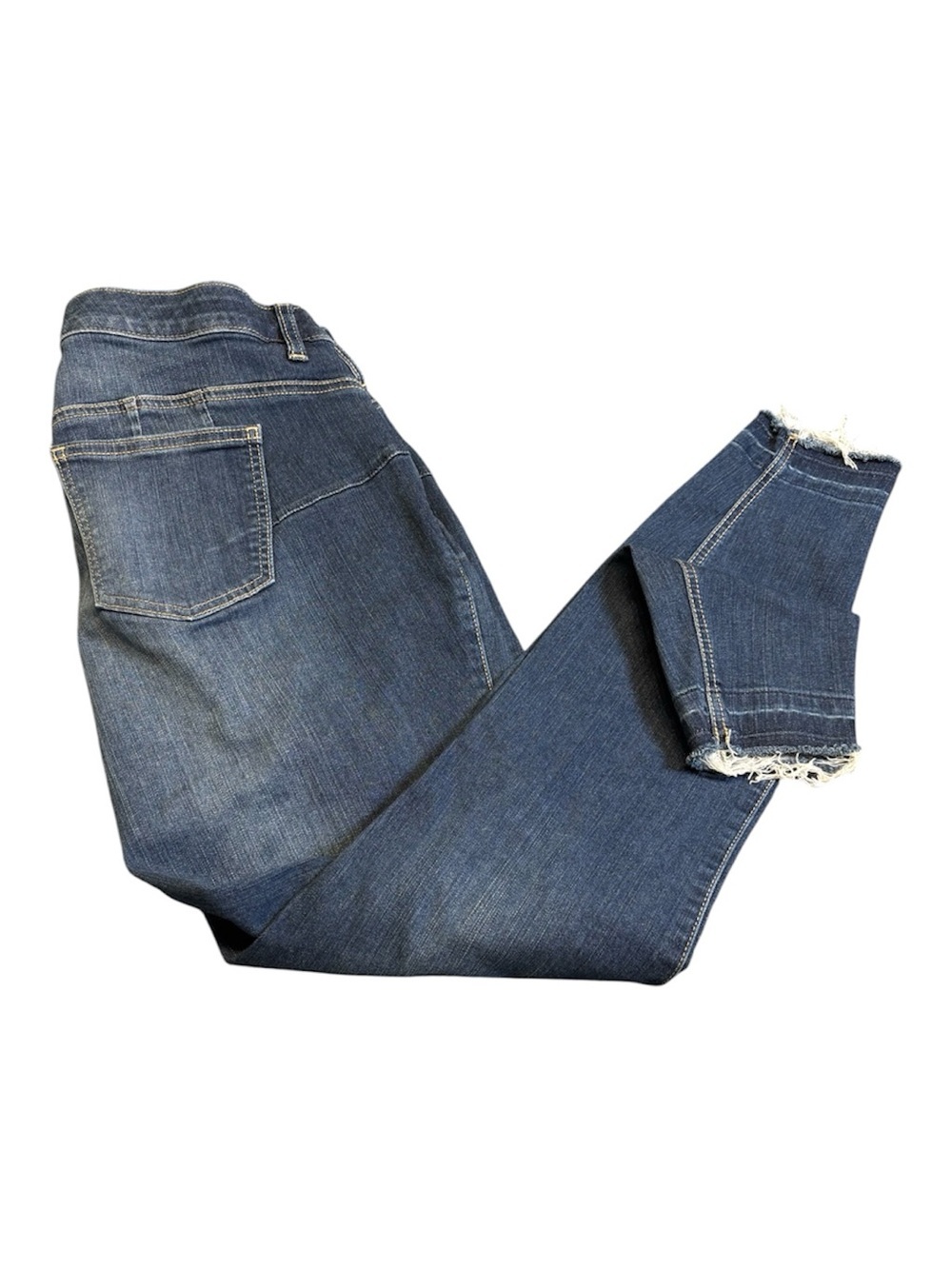 Torrid Bombshell Skinny Jeans Premium Stretch 5 Button Fly Raw Hem 16R GUC